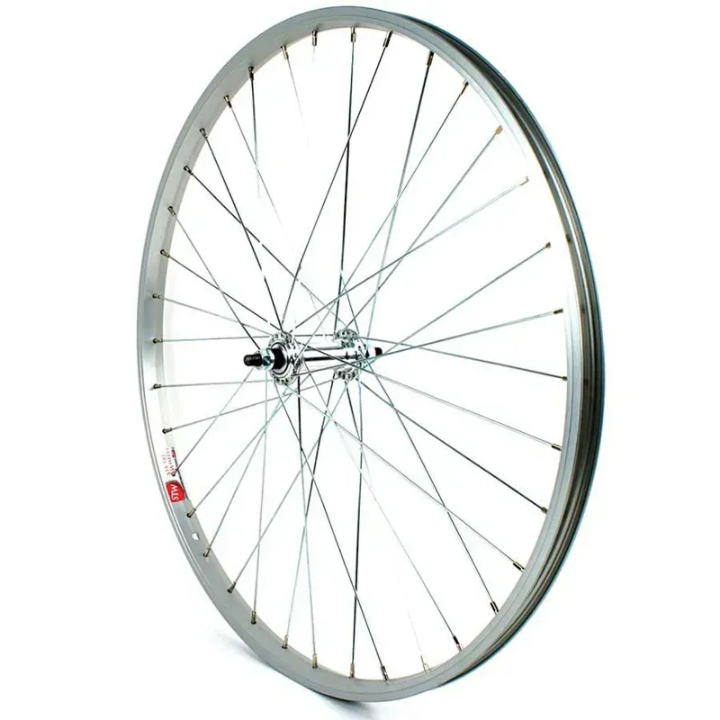 Sta-Tru 26in Tubeless Ready 3/8inx100mm DW Front Wheel in Silver