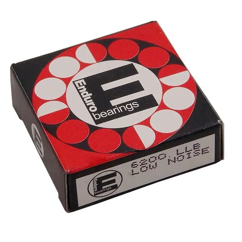 Enduro ABEC3 6200 2RS Cartridge Bearings in Black
