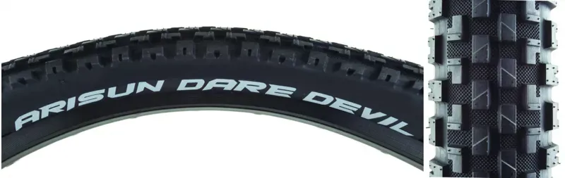 Arisun Dare Devil 20x2.0-inch 60-tpi Wire Tire in Black