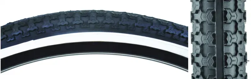 Sunlite CTR K52 24x2.125-inch Wired Mountain Bike Tire in Black/White