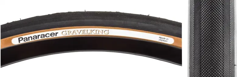 Panaracer Gravel King Folding 700x43c TLR Tire in Black/Brown