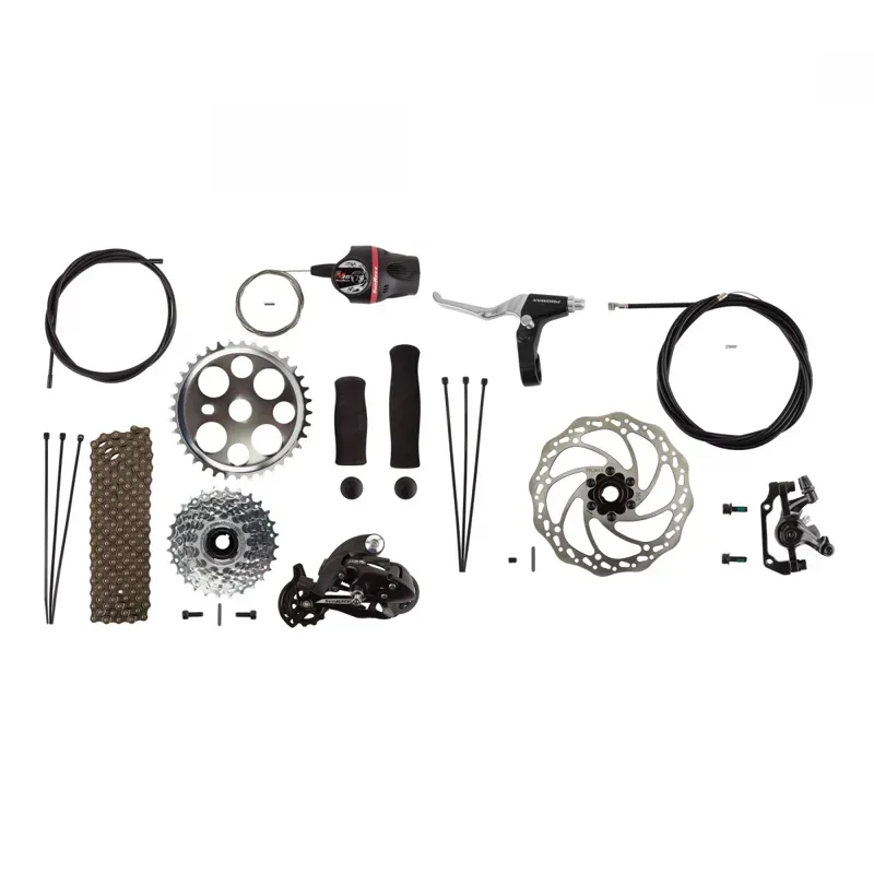 Sun Bicycles 7 Speed Trike Conversion Kit in Silver