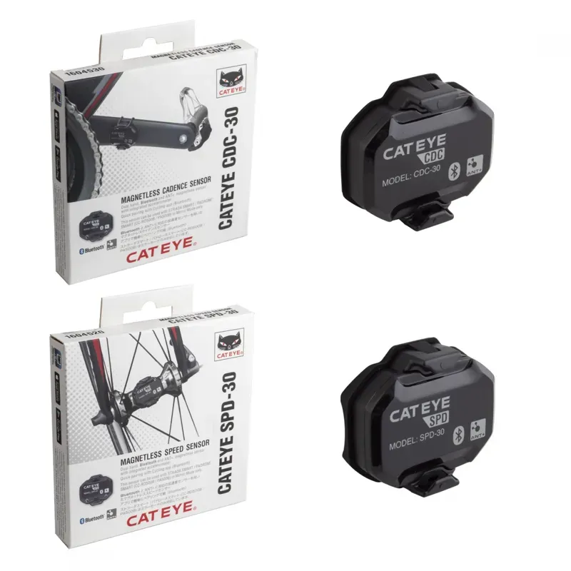Cateye 160-4550 CDC/SPD-30 ANT+/Bluetooth Sensors in Black