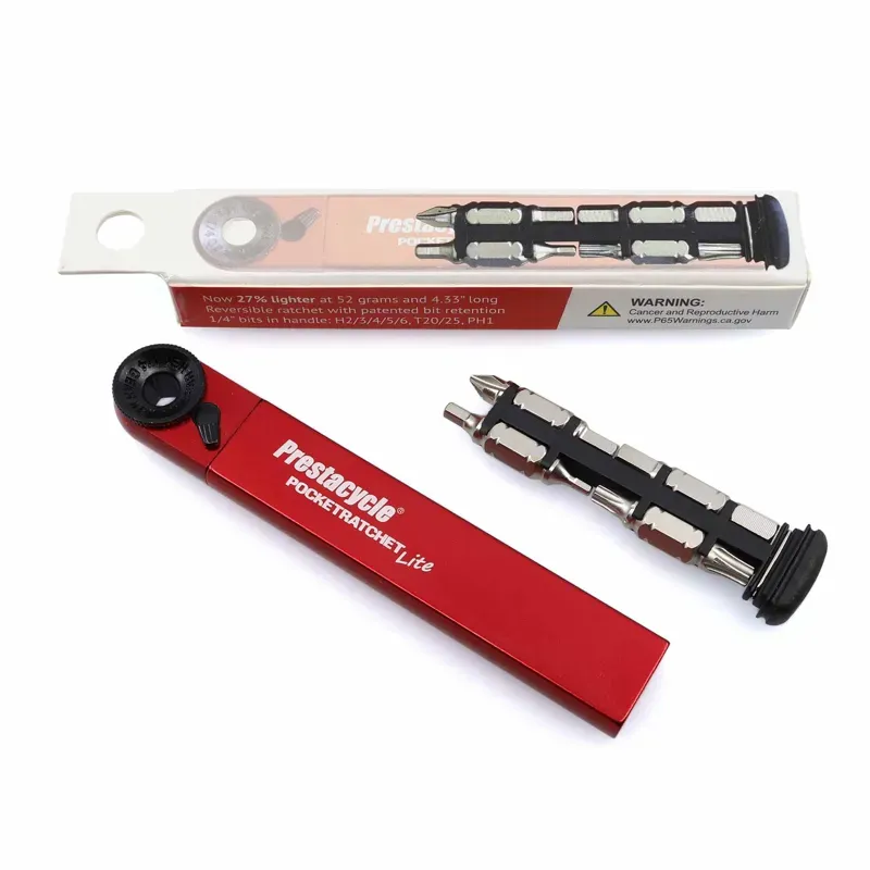 Prestacycle PocketRatchet LITE Multi-tool in Red-1
