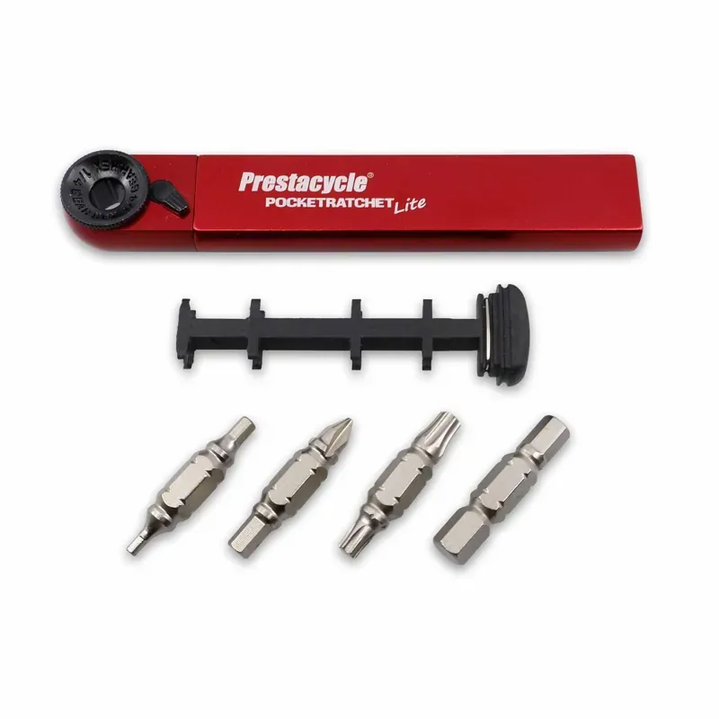 Prestacycle PocketRatchet LITE Multi-tool in Red-3