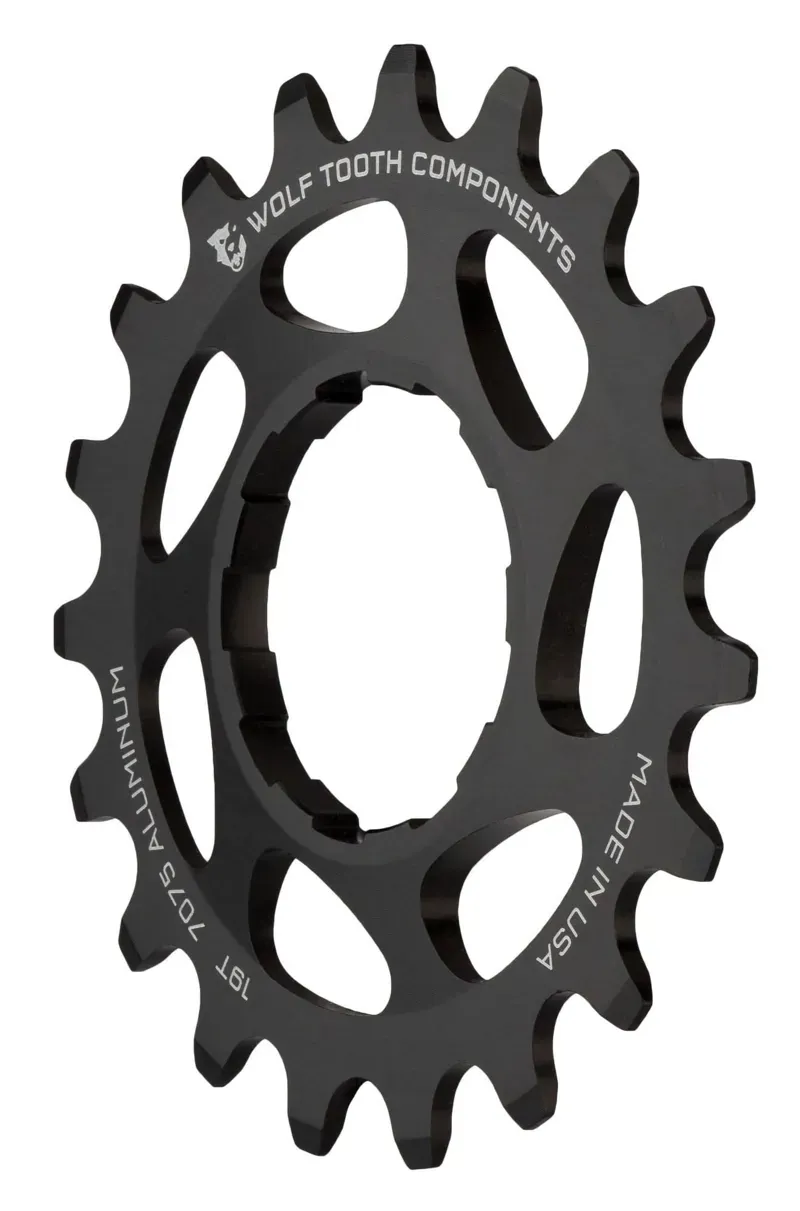 Wolf Tooth Single Speed Aluminum Cog - 20t Compatible With 3/32 Chains Black
