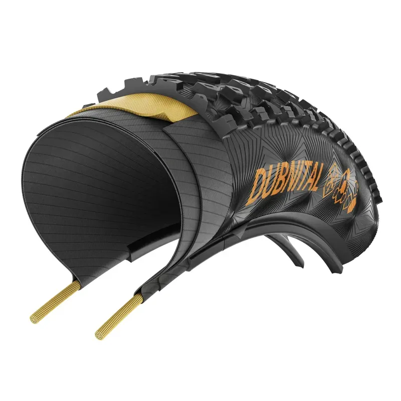 Continental Dubnital Race Rapid 29x2.40-inch Fld. Tire in Black/Trans.-3