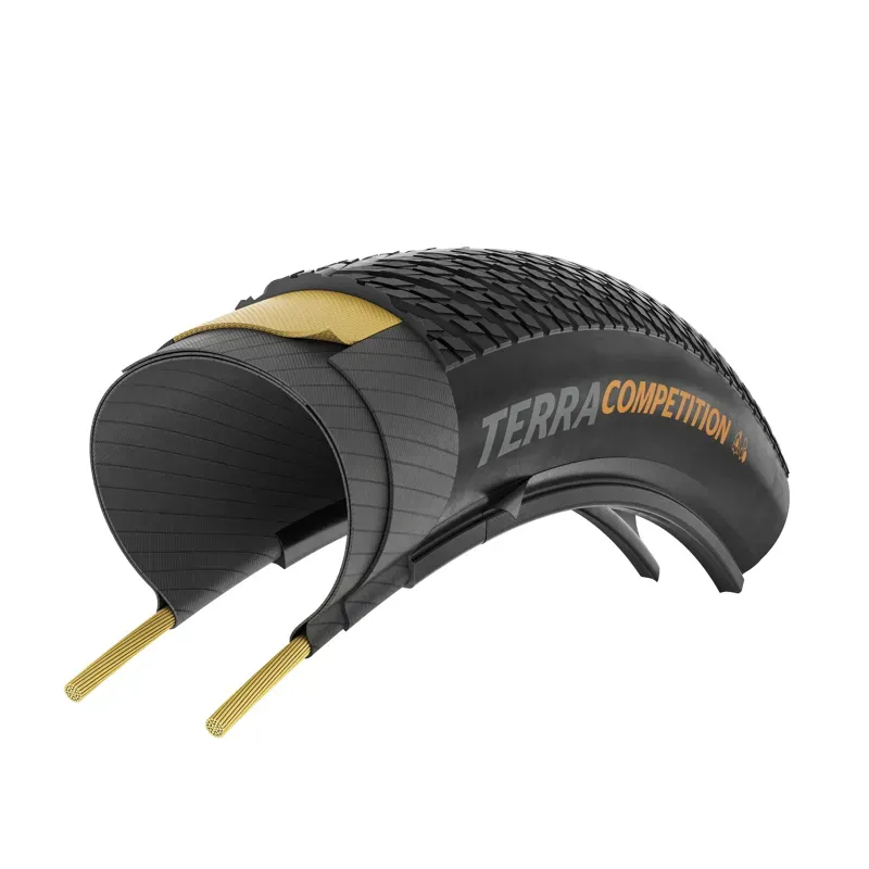 Continental Terra Competition Tire - 700 X 45 Tubeless Folding Black Rapid Race Casing E25 Black 700 x 45-4