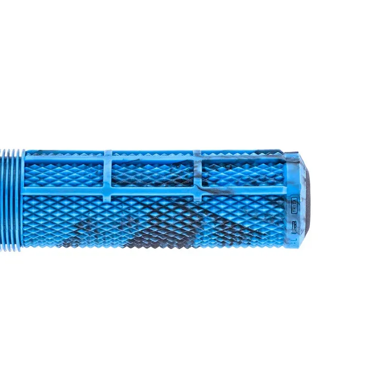 DMR DeathGrip 2 Thin Flangeless Grips in Blue Marble-4