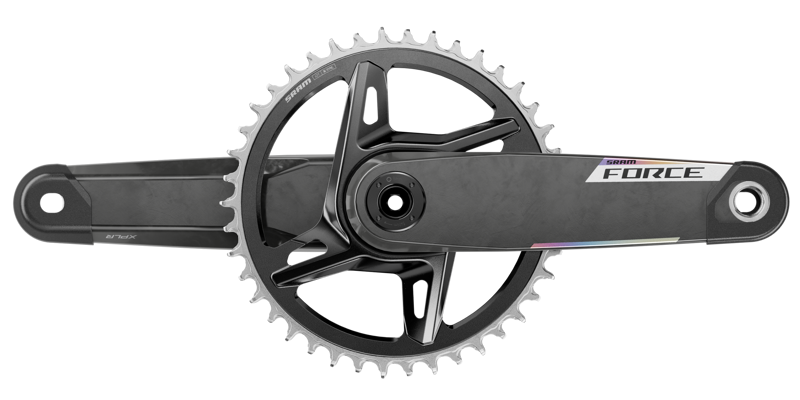 SRAM Force 1x XPLR Wide Crankset - 172.5mm 12/13-Speed 42t 8-Bolt Direct Mount DUB Spindle Carbon E1 Carbon-1