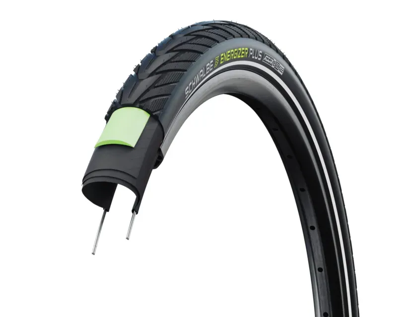 Schwalbe Energizer Plus Tire - 700 X 38 Clincher Wire Black/Reflective Performance GreenGuard Addix E50 Black 700 x 38