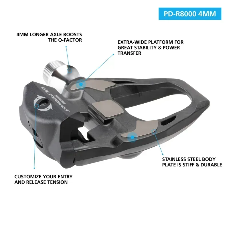 PEDAL PD-R8000 ULTEGRA SPD-SL W/O REFLECTOR W/CLEAT-1