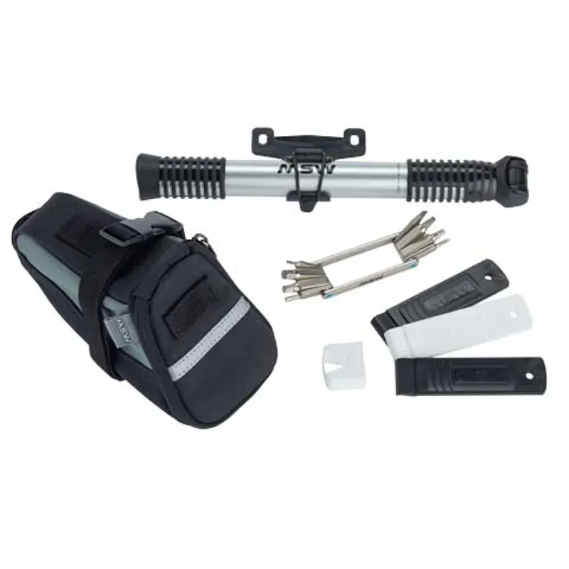 MSW Ride And Repair Kit With Seatbag And Airlift Mini Pump in Black