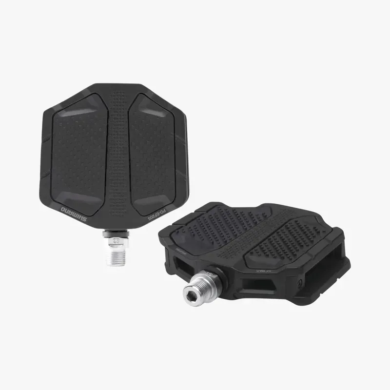 Shimano Flat Pedals w/ Friction Plate in Black