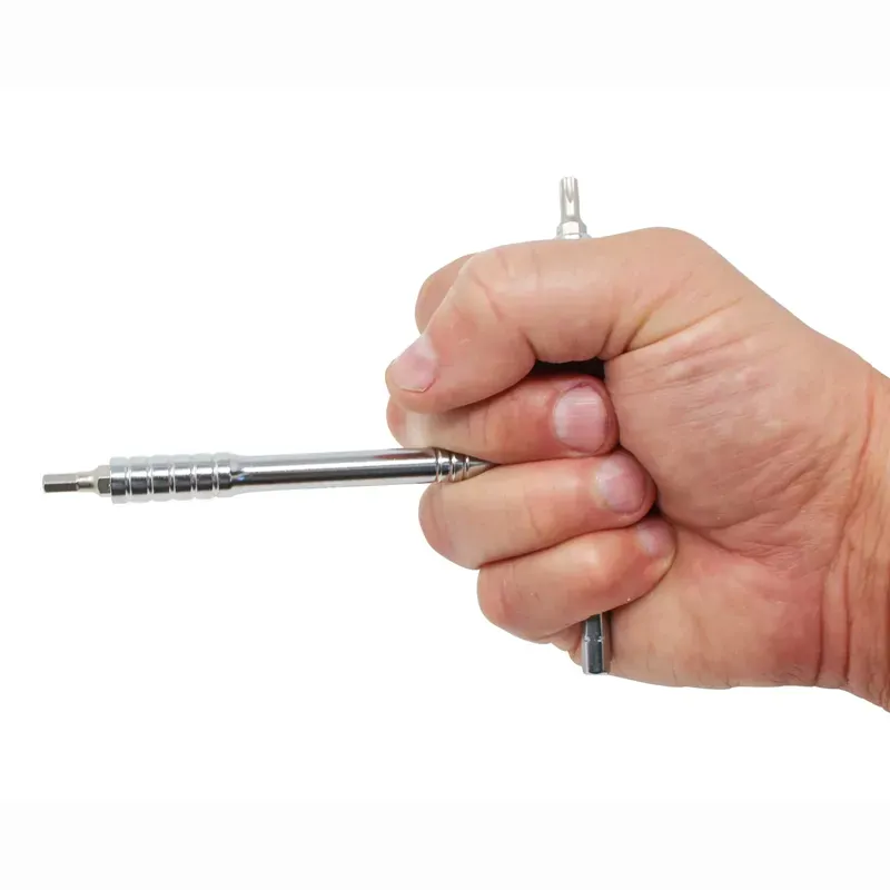 Prestacycle T-Handle Ratchet Deluxe 3-Way Ratchet/T-Handle Tool Kit in Silver-4