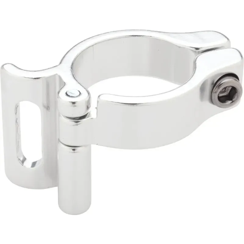 Problem Solvers Braze-On 34.9mm Slotted Adaptor Clamp in Silver