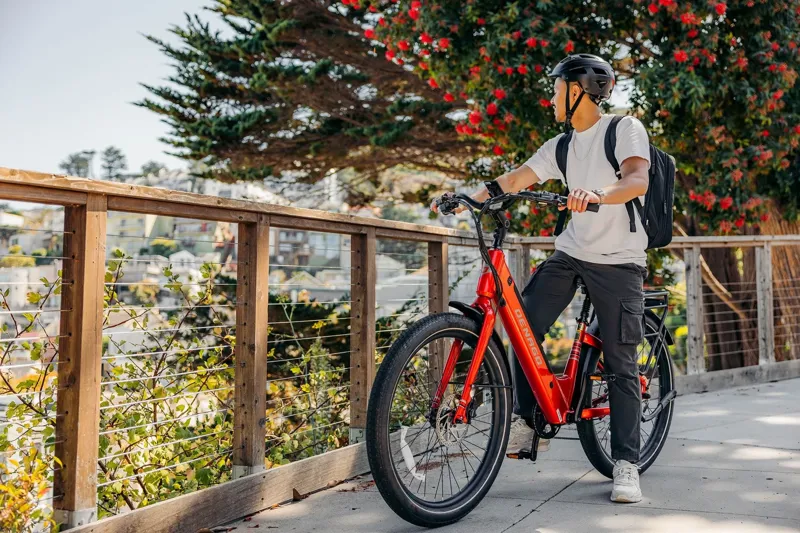 Denago City 3 Step-thru eBike L/XL - Red-10