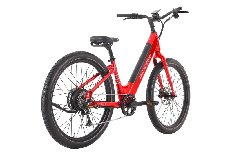 Denago City 3 Step-thru eBike L/XL - Red-2