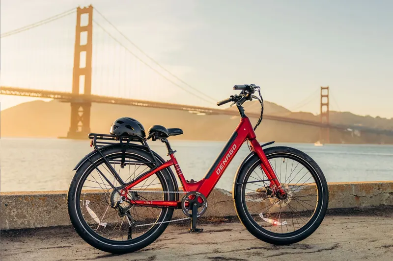 Denago City 3 Step-thru eBike L/XL - Red-4