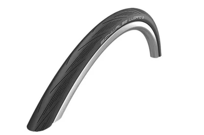 Schwalbe Lugano II Tire - 700 X 25 Clincher Wire Black K-Guard Endurance Black 700 x 25