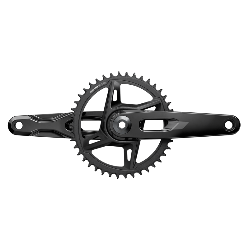 SRAM Rival 1x XPLR Wide Crankset - 165mm 12/13-Speed 42t 8-Bolt Direct Mount DUB Spindle Black E1 Black-1