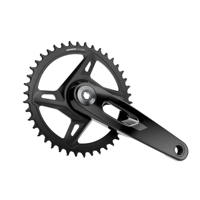 SRAM Rival 1x XPLR Wide Crankset - 165mm 12/13-Speed 42t 8-Bolt Direct Mount DUB Spindle Black E1 Black-2