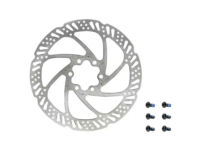 Tektro TR160-24 160mm 6-bolt Rotor in Silver