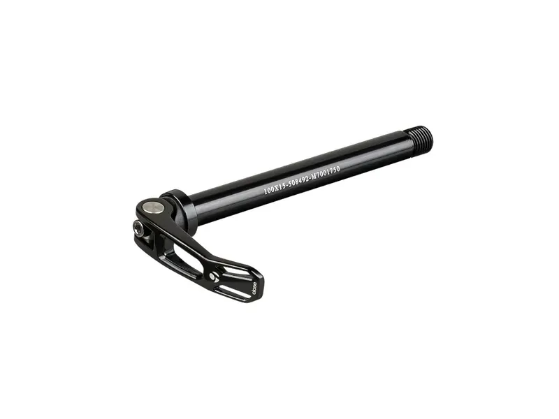 Skewer Trek Thru 100 X 15mm 148mm Rod Length BLACK front 148mm