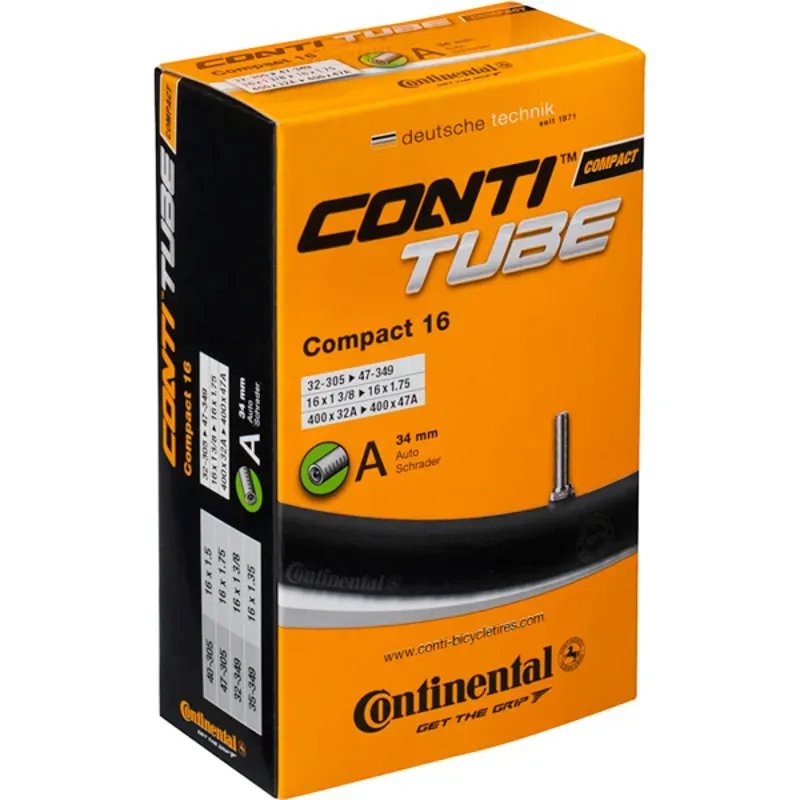 Continental Standard Tube - 20 X 1-1/8 - 1-1/4 42mm Presta Valve 20 x 1-1/8 - 1-1/4