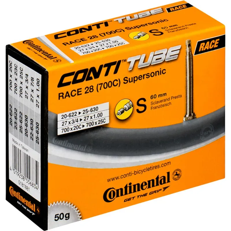 Continental Supersonic Tube - 700 X 20 - 25mm 60mm Presta Valve 700 x 20 - 25
