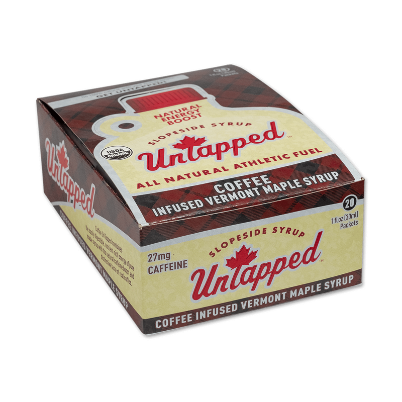 Untapped Coffee Maple Syrup Athletic Fuel Gel Packets in Brown