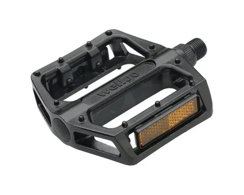 Wellgo B087 Platform Aluminum Pedals 9/16 inch in Black