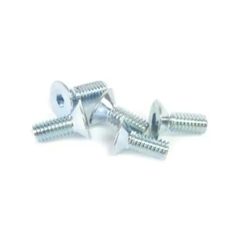 Wheels Manufacturing M4x10mm Flat Head Bolt 5-bag in Silver