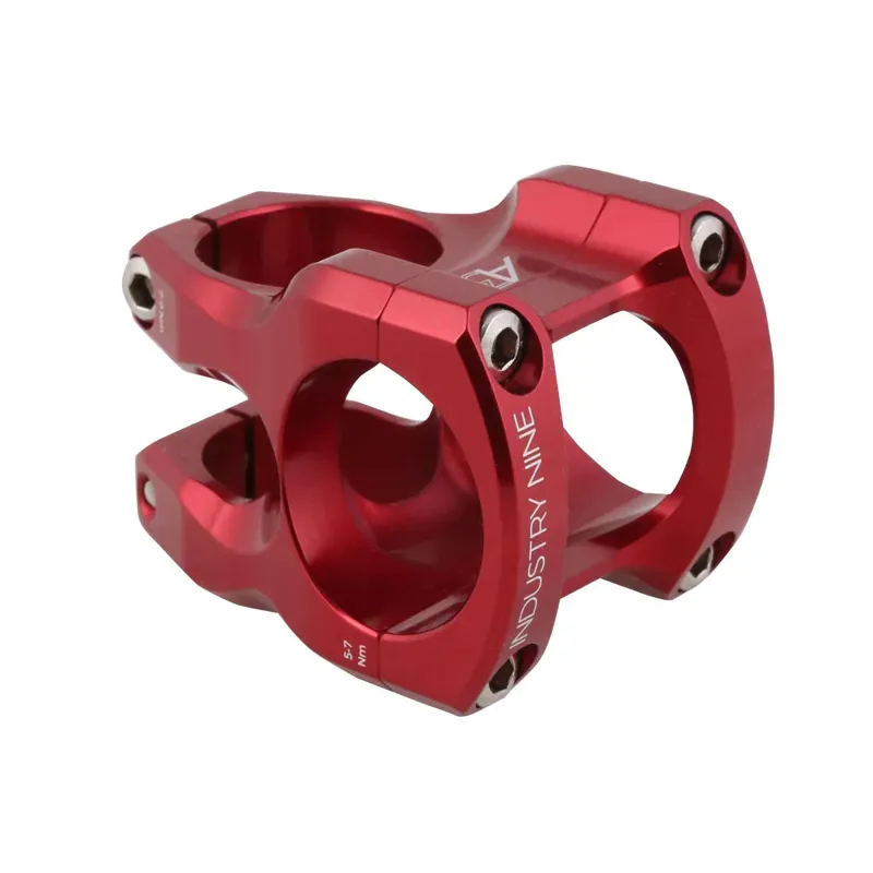 Industry Nine A318 31.8/50mm Aluminum Stem in Red